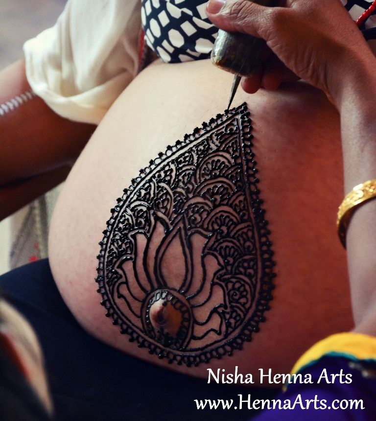 Henna On Pregnant Bellies 59