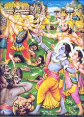 Ram kills the demon Ravana