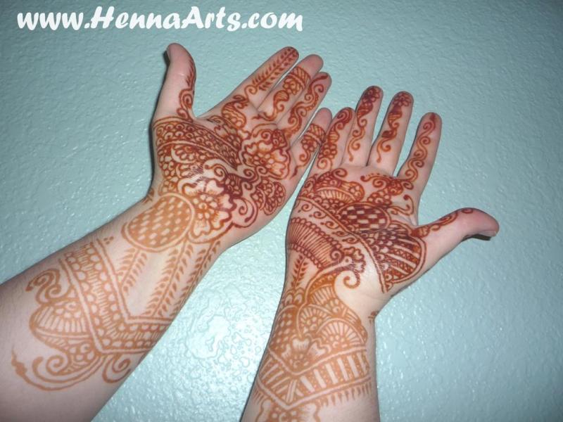 Henna body art, Arabic henna designs