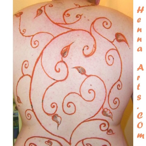 Henna body art, Arabic henna designs