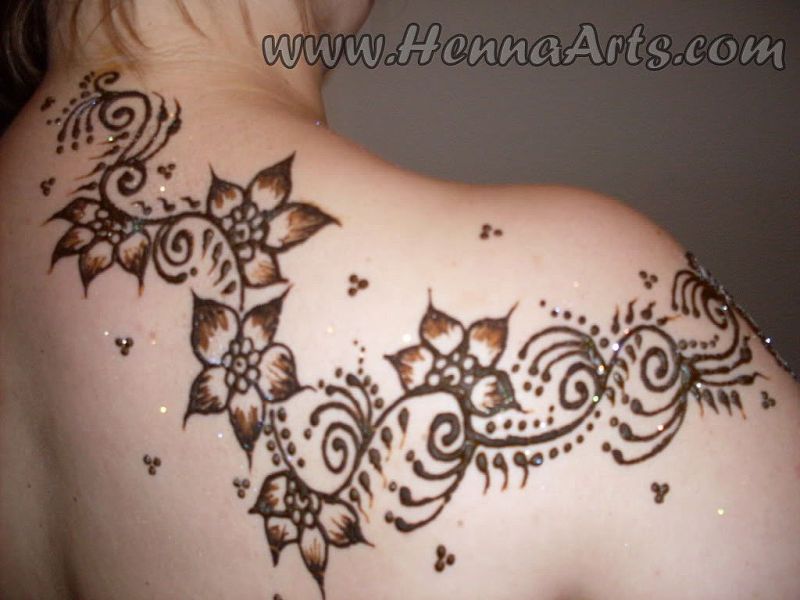Henna body art, Arabic henna designs