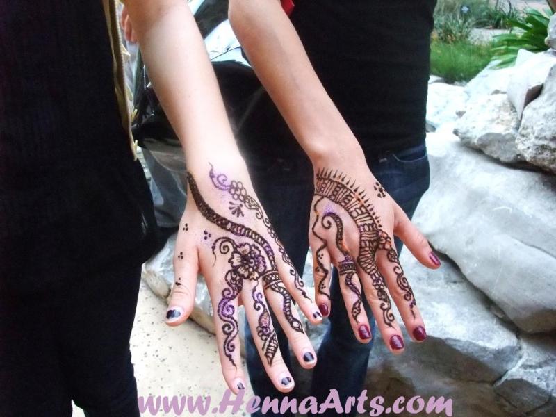 Henna body art, Arabic henna designs