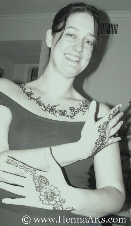 Henna body art, Arabic henna designs