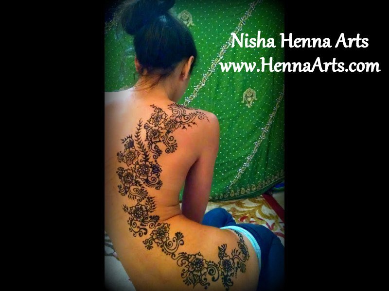 Non traditional Experimental henna tattoo designs