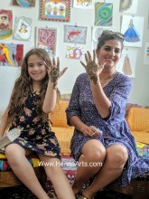 Mother daughter henna by Nisha Henna Arts