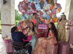 Mehndi mandap decoration by Nisha Henna Arts