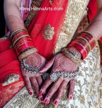 Bride henna color