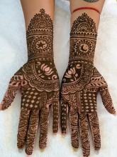 Bridal henna in Austin and destination wedding by Nisha Henna Arts