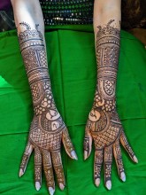Another full hand bride Henna till elbow